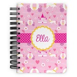 Princess Carriage Spiral Notebook - 5x7 w/ Name or Text