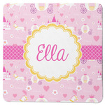 Princess Carriage Square Rubber Backed Coaster (Personalized)