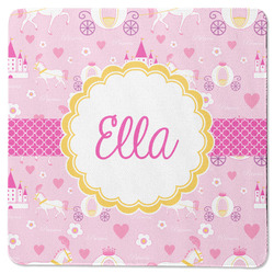 Princess Carriage Square Rubber Backed Coaster (Personalized)