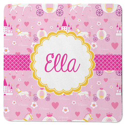 Princess Carriage Square Rubber Backed Coaster (Personalized)