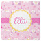 Princess Carriage Square Rubber Backed Coaster (Personalized)