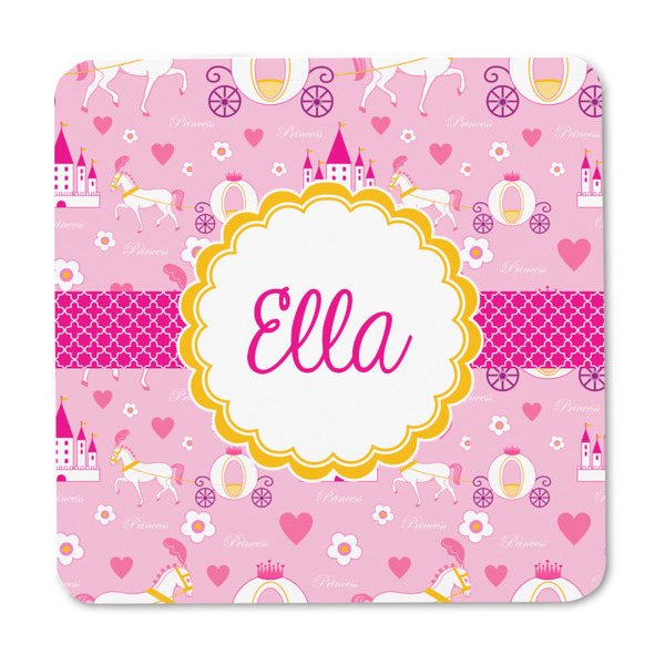 Princess Carriage Square Fridge Magnet - FRONT