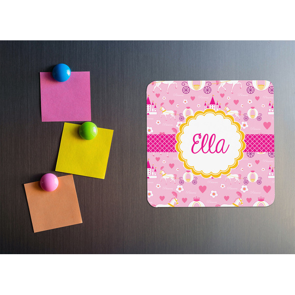 Princess Carriage Square Fridge Magnet - LIFESTYLE