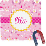 Princess Carriage Square Fridge Magnet (Personalized)