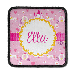 Princess Carriage Iron On Square Patch w/ Name or Text