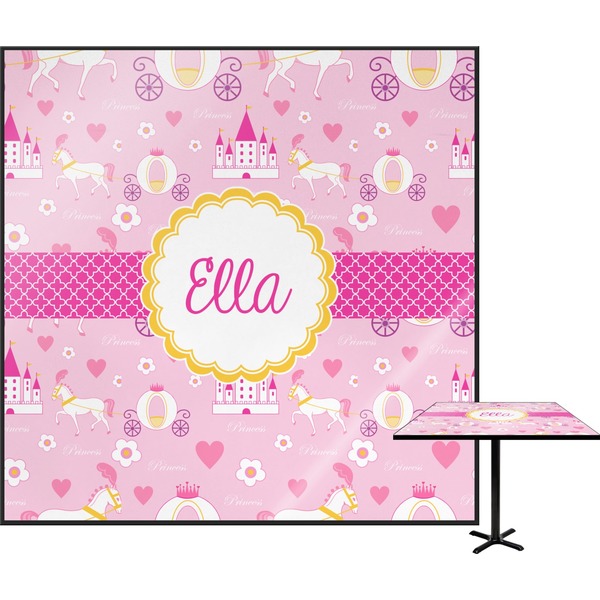 Custom Princess Carriage Square Table Top (Personalized)