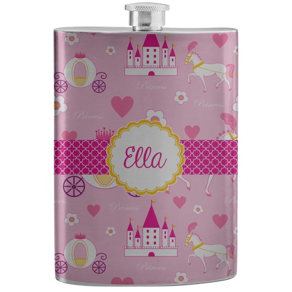Custom Princess Carriage Stainless Steel Flask (Personalized)