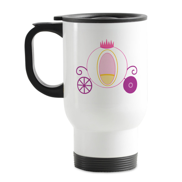 Custom Princess Carriage Stainless Steel Travel Mug with Handle