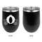 Princess Carriage Stainless Wine Tumblers - Black - Single Sided - Approval