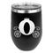 Princess Carriage Stainless Wine Tumblers - Black - Single Sided - Front