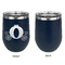 Princess Carriage Stainless Wine Tumblers - Navy - Single Sided - Approval