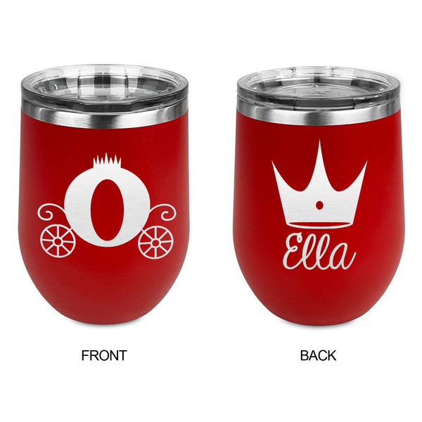 Princess Carriage Stainless Wine Tumblers - Red - Double Sided - Approval