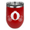 Princess Carriage Stemless Stainless Steel Wine Tumbler - Red - Double Sided (Personalized)