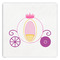Princess Carriage Paper Dinner Napkin - Front View