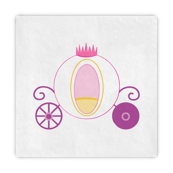 Custom Princess Carriage Decorative Paper Napkins