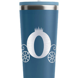 Princess Carriage RTIC Everyday Tumbler with Straw - 28oz - Steel Blue - Double-Sided (Personalized)