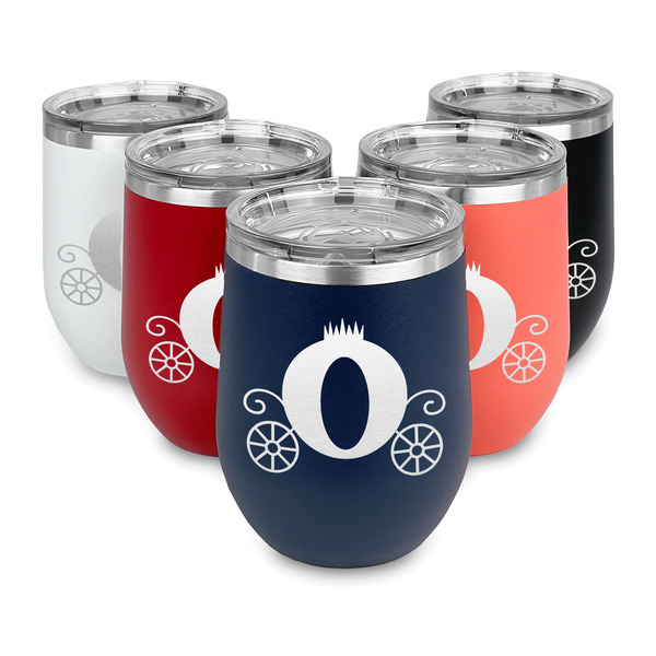 Princess Carriage Steel Wine Tumblers Multiple Colors