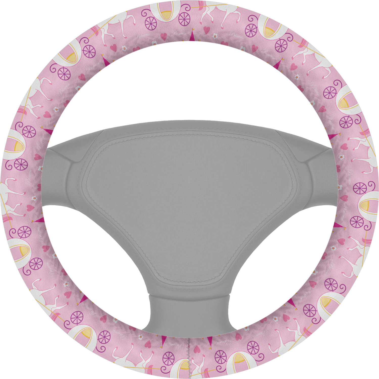 Princess Carriage Steering Wheel Cover (Personalized) YouCustomizeIt