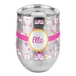 Princess Carriage Stemless Wine Tumbler - Full Print (Personalized)