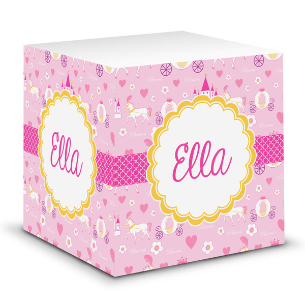 Custom Princess Carriage Sticky Note Cube (Personalized)