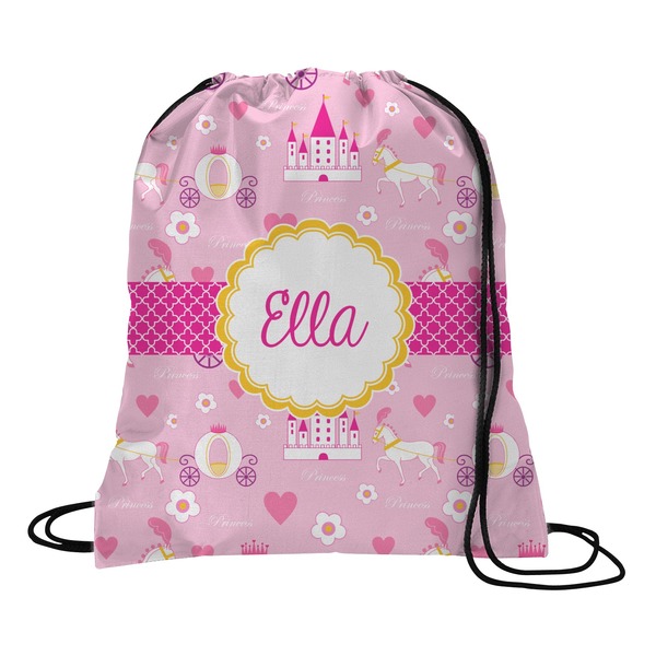 Custom Princess Carriage Drawstring Backpack (Personalized)
