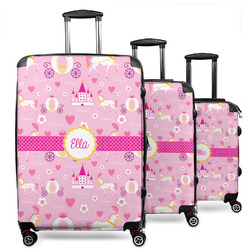 Princess Carriage 3 Piece Luggage Set - 20" Carry On, 24" Medium Checked, 28" Large Checked (Personalized)