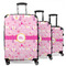 Princess Carriage 3 Piece Luggage Set - 20" Carry On, 24" Medium Checked, 28" Large Checked (Personalized)