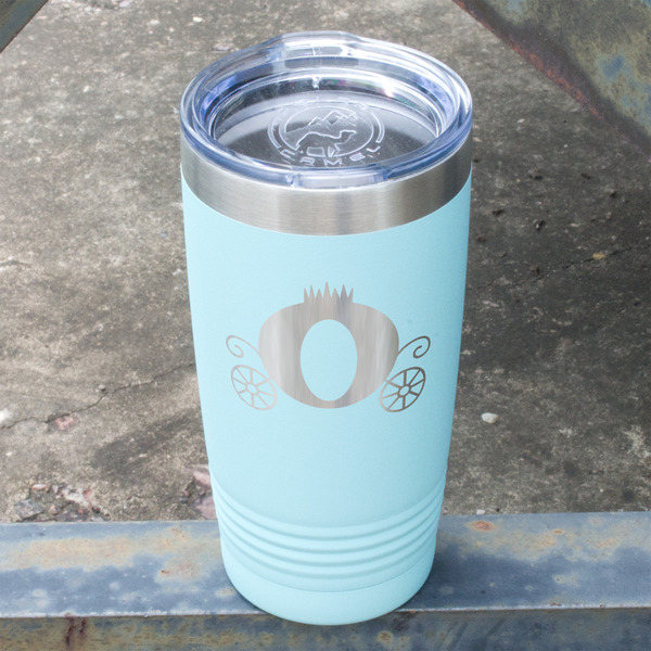 Princess Carriage Teal Polar Camel Tumbler - 20oz - Angled