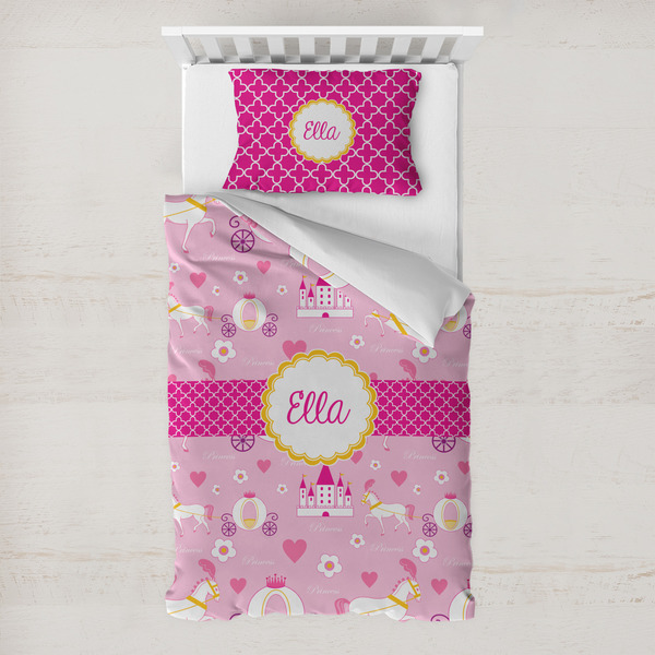Custom Princess Carriage Toddler Bedding w/ Name or Text