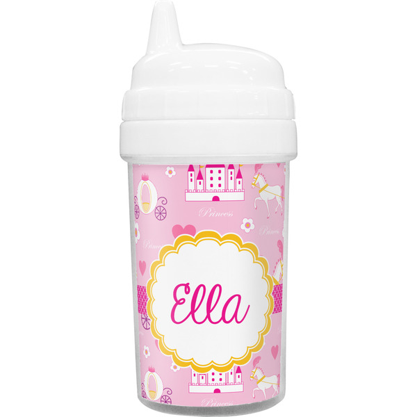 Custom Princess Carriage Toddler Sippy Cup (Personalized)