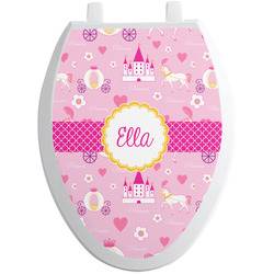 Princess Carriage Toilet Seat Decal - Elongated (Personalized)