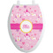 Princess Carriage Toilet Seat Decal (Personalized)