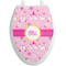 Princess Carriage Toilet Seat Decal - Elongated (Personalized)