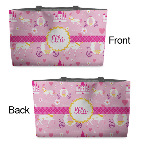 Princess Carriage Tote w/Black Handles - Front & Back Views