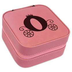 Princess Carriage Travel Jewelry Boxes - Pink Leather