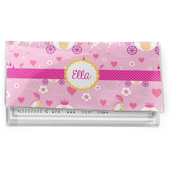 Custom Princess Carriage Vinyl Checkbook Cover (Personalized)