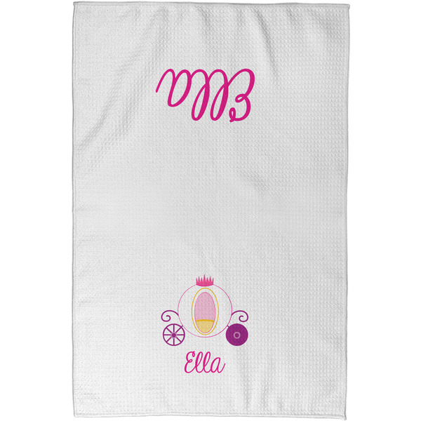 Princess Carriage Waffle Towel - Partial Print - Approval Image