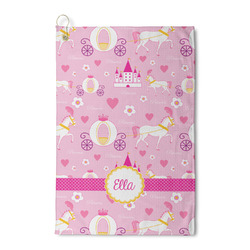 Princess Carriage Waffle Weave Golf Towel (Personalized)