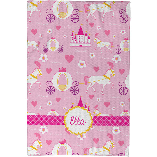 Princess Carriage Waffle Weave Towel - Full Color Print - Approval Image