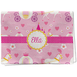 Princess Carriage Kitchen Towel - Waffle Weave (Personalized)