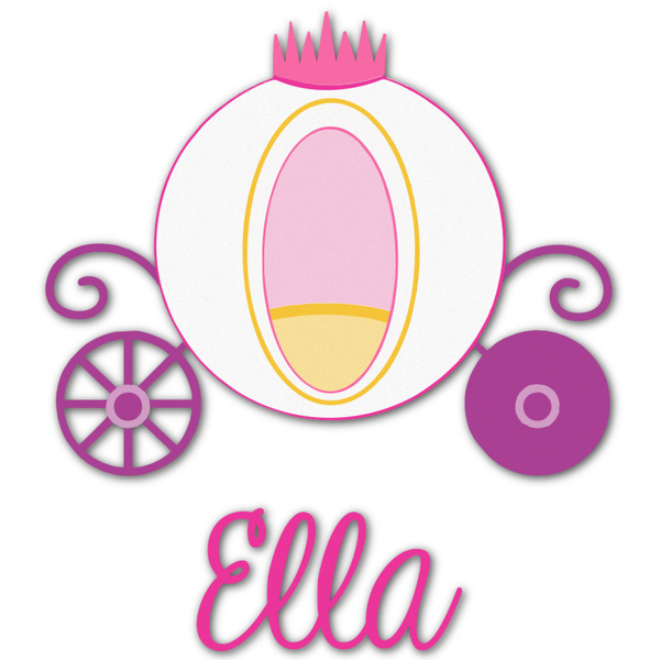 Custom Princess Carriage Graphic Decal - Large (Personalized)
