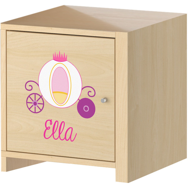 Princess Carriage Wall Graphic on Wooden Cabinet