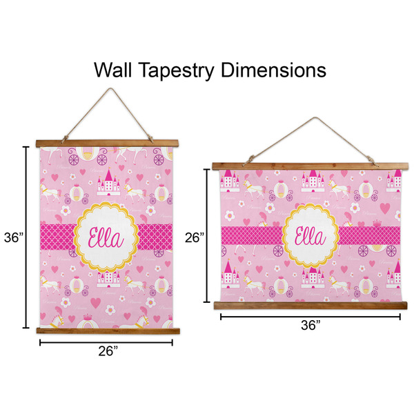 Princess Carriage Wall Hanging Tapestries - Parent/Sizing