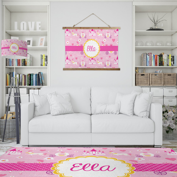 Princess Carriage Wall Hanging Tapestry - IN CONTEXT