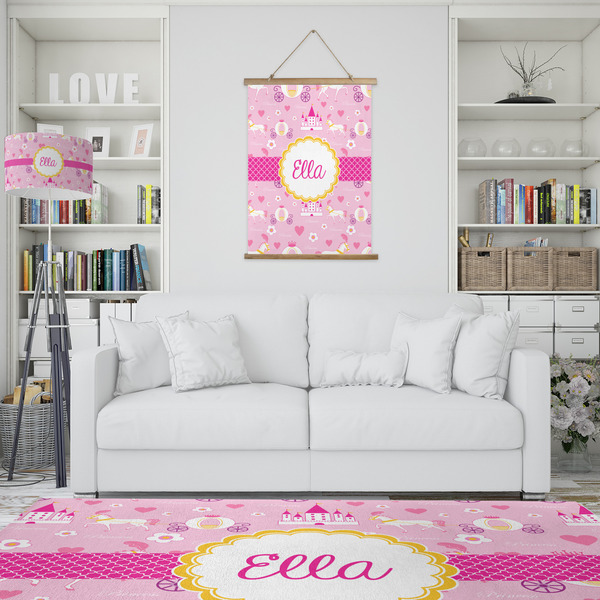 Princess Carriage Wall Hanging Tapestry - Portrait - IN CONTEXT