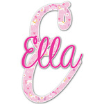 Princess Carriage Name & Initial Decal - Custom Sized (Personalized)