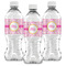 Princess Carriage Water Bottle Labels - Front View