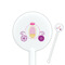 Princess Carriage 5.5" Round Plastic Stir Sticks - White - Single Sided