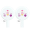 Princess Carriage White Plastic 7" Stir Stick - Double Sided - Round - Front & Back