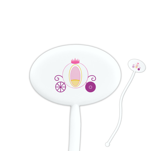 Custom Princess Carriage Oval Plastic Stir Sticks